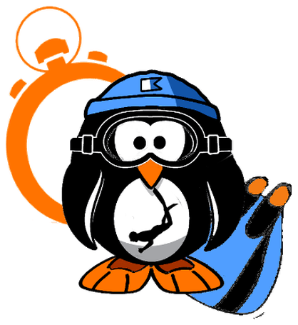 Pingouin du CESMA, logo de l'activité apnée